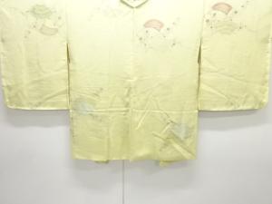 未使用品　地紙に枝花模様織り出し羽織